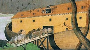 Фрагмент картины Эдварда Хикса "Ноев Ковчег", 1846 г. 