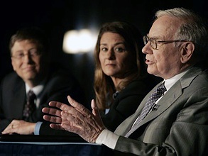 Билл Гейтс, Мелинда Гейтс и Уоррен Баффет. Фото: AP