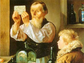 Картина А. Гранковского «В лавке»