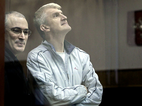 Обвиняемые Михаил Ходорковский и Платон Лебедев. Фото: РИА Новости