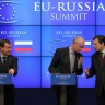 Год назад на саммите Россия-ЕС в Брюсселе атмосфера была гораздо радостней. Фото: ИТАР-ТАСС