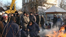 В поселке «Речник» на западе Москвы в четверг снесли первый дом. Фото: РИА Новости