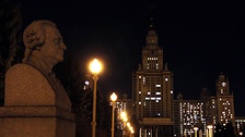 Здание Московского государственного университета имени М. В. Ломоносова без подсветки. Фото: РИА Новости
