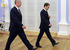 Медведев и Собянин шагают в ногу со временем. Фото: AP