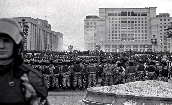 OMON Riot Police on Manezhskaya Square, December 11th, 2010